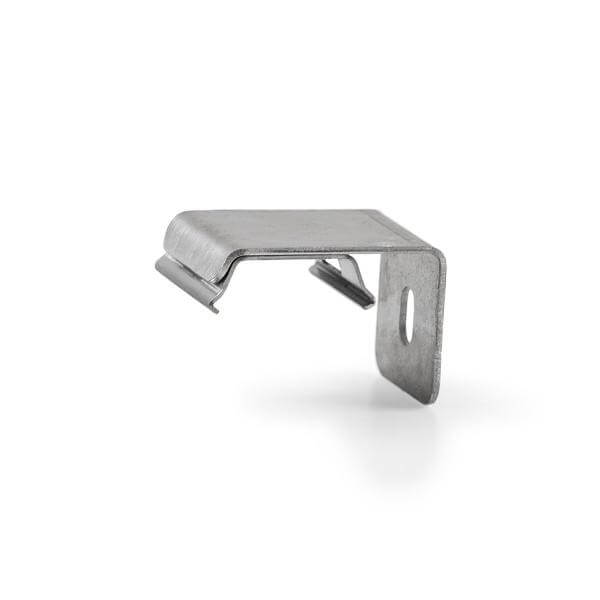 Clips für LED-Aluminiumprofile – geeignet für Decken- und Wandbeleuchtung. Farben: Silber, Schwarz, Weiß